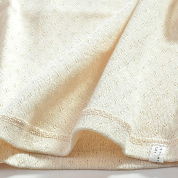 オーガニックコットン ベビーメッシュタンクトップ ナチュラル 80-90