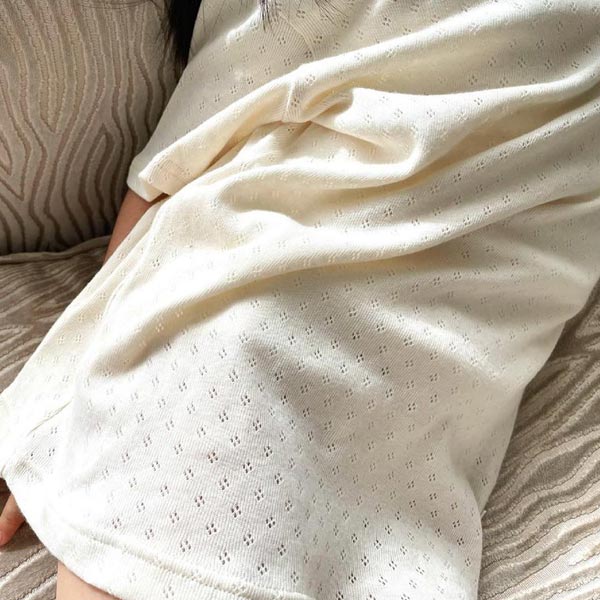 オーガニックコットン 女児エリゼ半袖シャツ