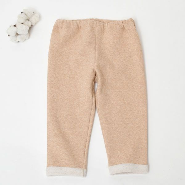 オーガニックコットン キッズ裏起毛パンツ