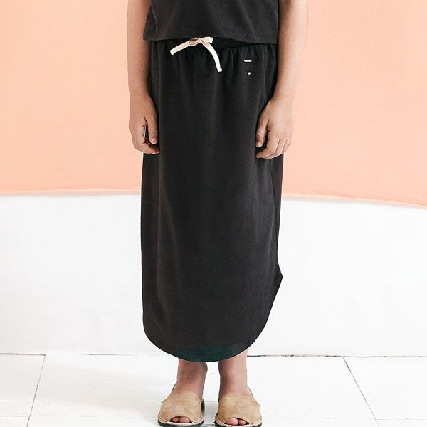 【SALE／70%OFF】オーガニックコットン キッズ ロングムーンスカート