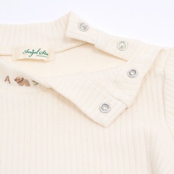 オーガニックコットン ベビーやわらかリブTシャツ(長袖)