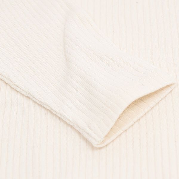 オーガニックコットン ベビーやわらかリブTシャツ(長袖)