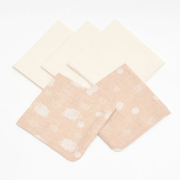 オーガニックコットン ガーゼハンカチ 5枚セット