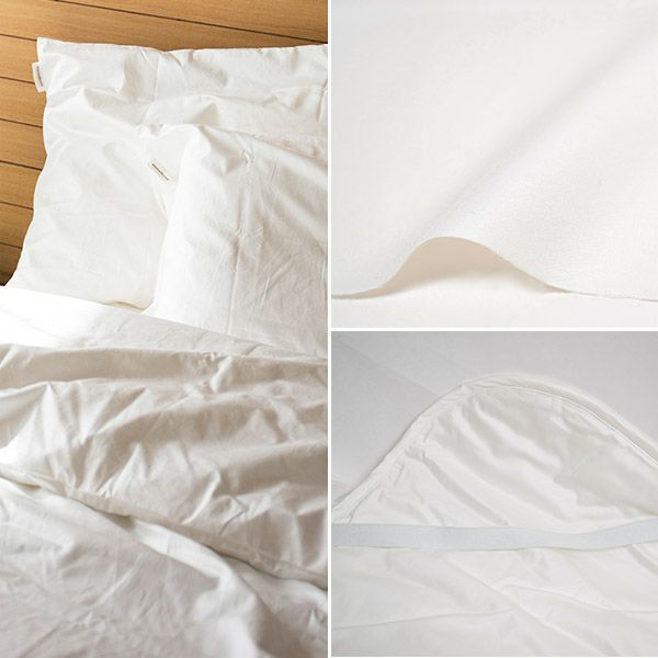 【ダニゼロック】オーガニックコットン ベッドパッド ダブル 140×200