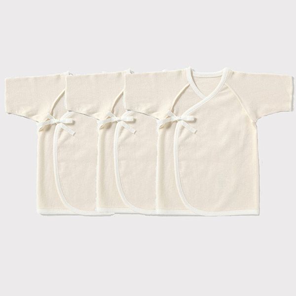 オーガニックコットン 22世紀ベビー 短肌着3枚セット50-60