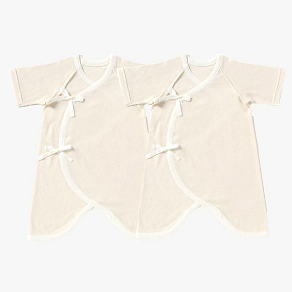 オーガニックコットン 22世紀ベビー コンビ肌着2枚セット50-60