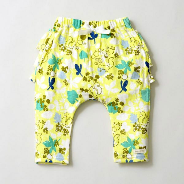 【SALE／20%OFF】 オーガニックコットン 出産祝い 女の子ロングパンツセット 幸せの小道 70-80