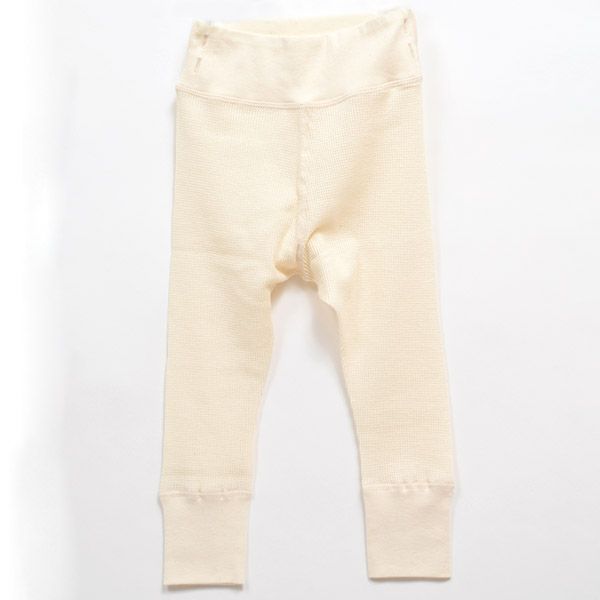 オーガニックコットン ベビー ワッフル長袖パジャマ 80-90