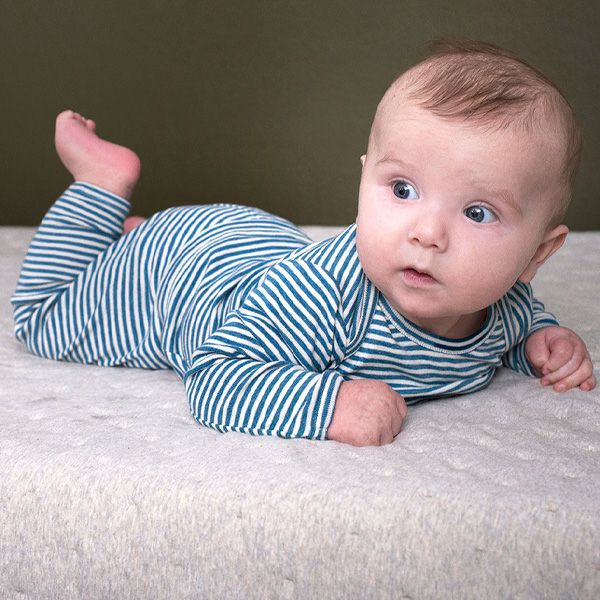 オーガニックコットン ベビー ボーダーレギンス