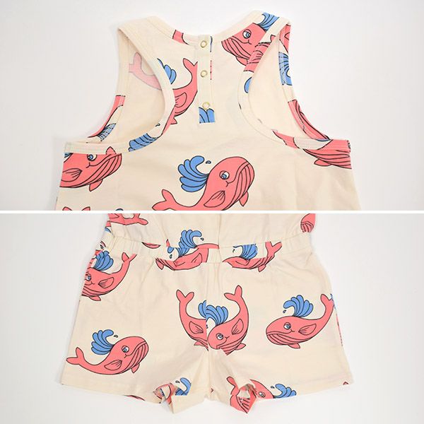 オーガニックコットン キッズサマーオールインワン Whale