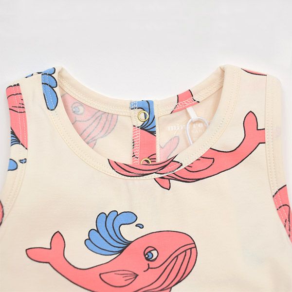 オーガニックコットン キッズサマーオールインワン Whale