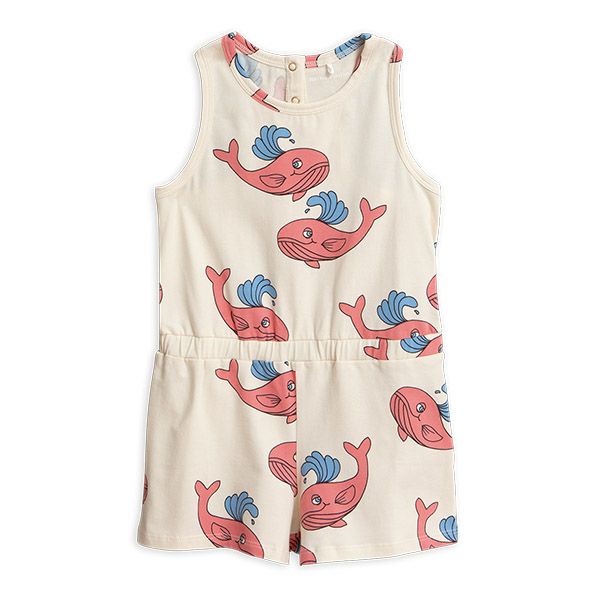 オーガニックコットン キッズサマーオールインワン Whale