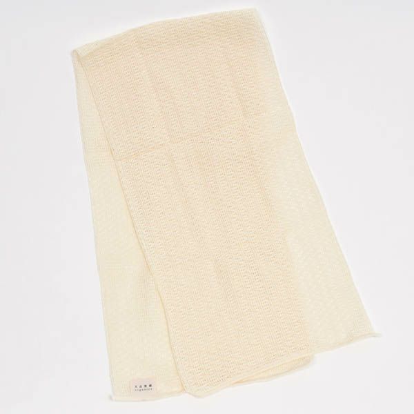 オーガニックコットン ボディタオル 生成り