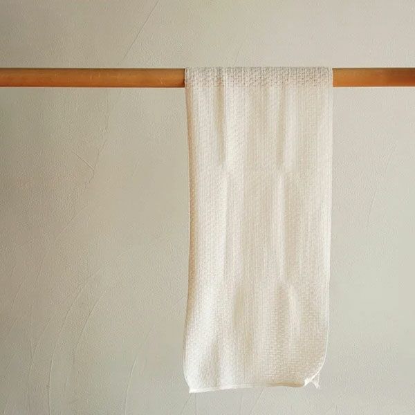 オーガニックコットン ボディタオル 生成り