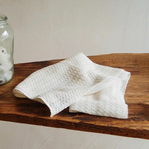 オーガニックコットン ボディタオル 生成り