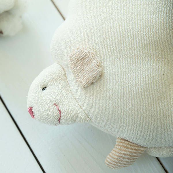 オーガニックコットン ひつじのベビーまくら 生成り
