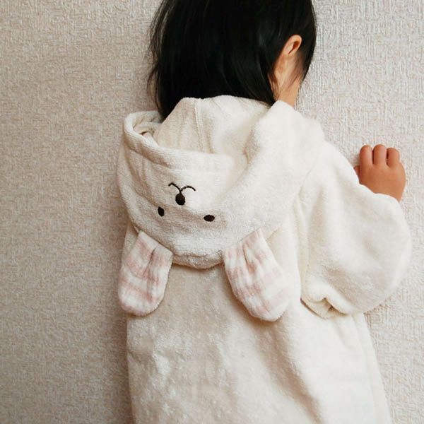 オーガニックコットン お風呂ポンチョ