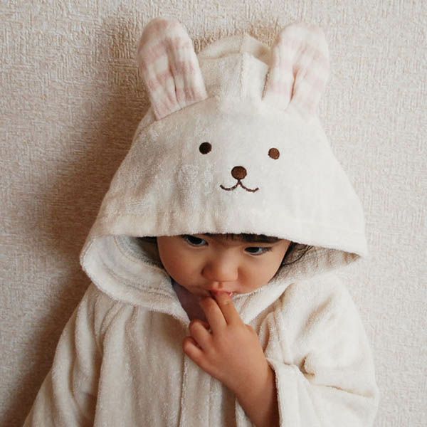 オーガニックコットン お風呂ポンチョ