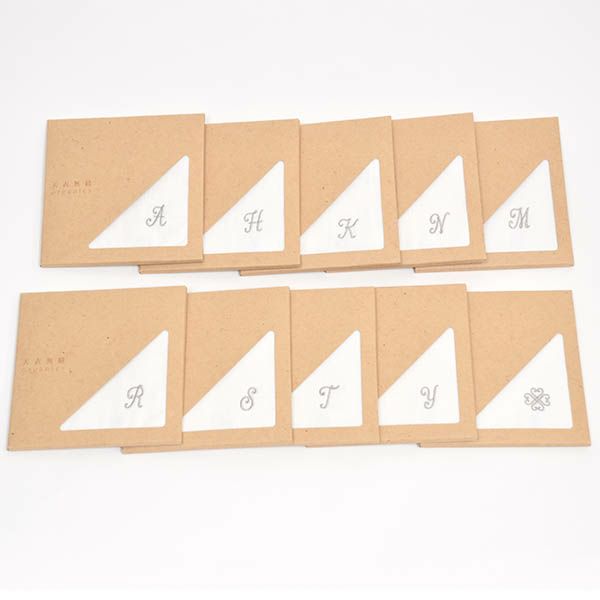 オーガニックコットン イニシャルミニタオル（ケース入り）