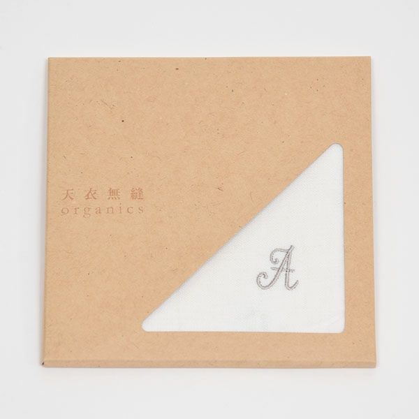 オーガニックコットン イニシャルミニタオル（ケース入り）