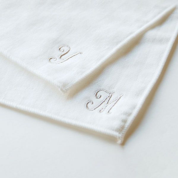 オーガニックコットン イニシャルミニタオル（ケース入り）