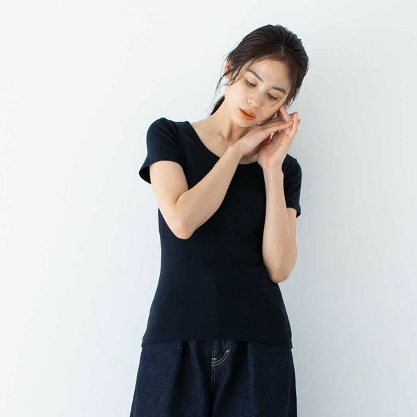 オーガニックコットン ベーシック クルーネックTシャツ（半袖）