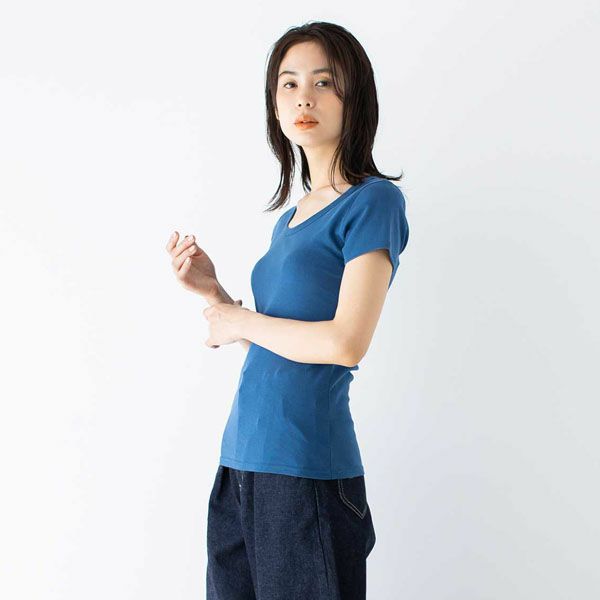 オーガニックコットン ベーシック クルーネックTシャツ（半袖）