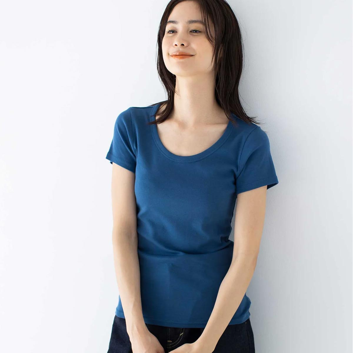 オーガニックコットン ベーシック クルーネックTシャツ（半袖）