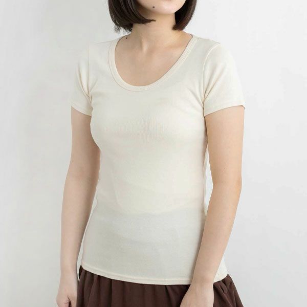 オーガニックコットン ベーシック クルーネックTシャツ（半袖）