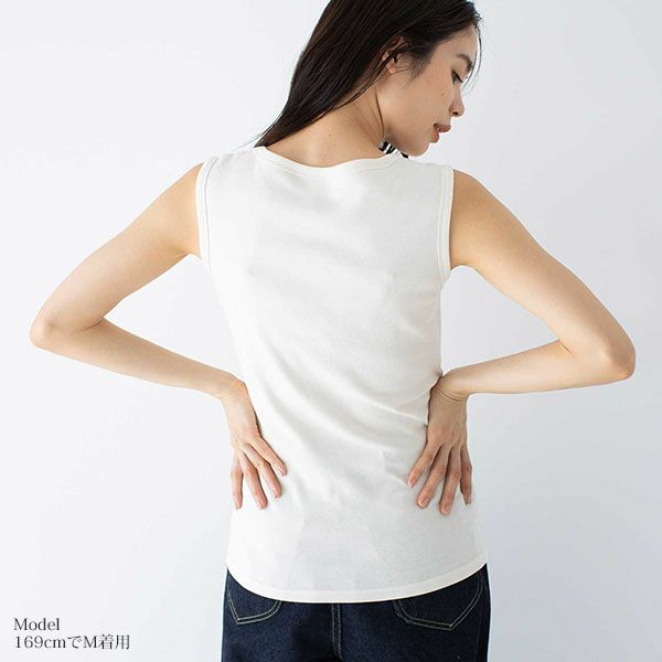 オーガニックコットン ベーシック ノースリーブ