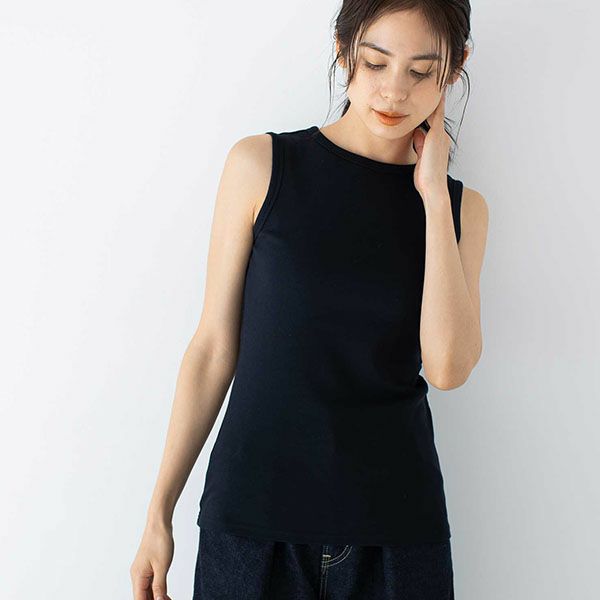 オーガニックコットン ベーシック ノースリーブ