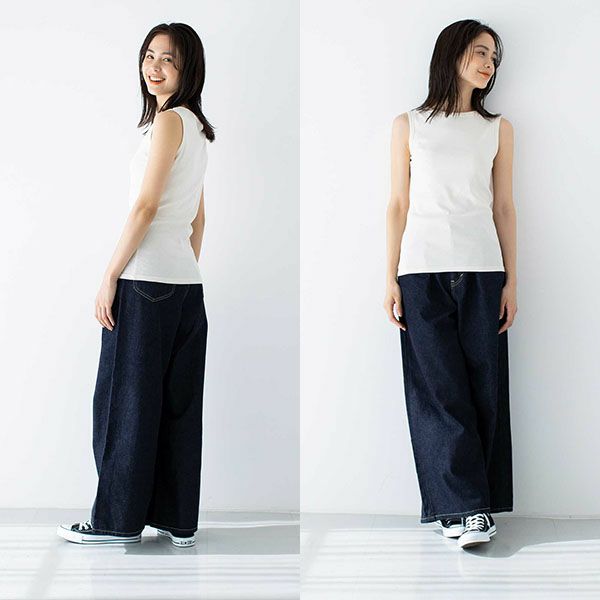 オーガニックコットン ベーシック ノースリーブ