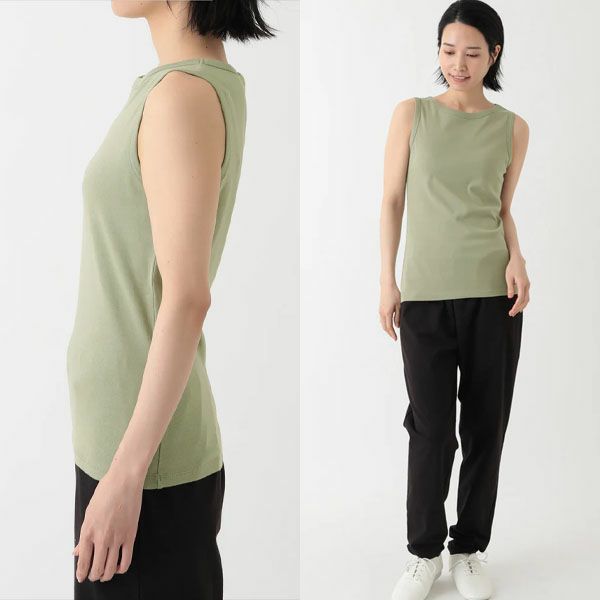 オーガニックコットン ベーシック ノースリーブ