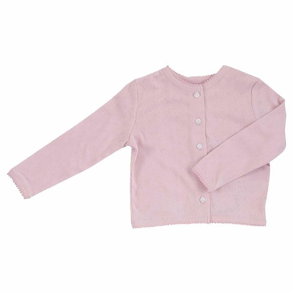 オーガニックコットン キッズポインテルカーディガン（長袖）