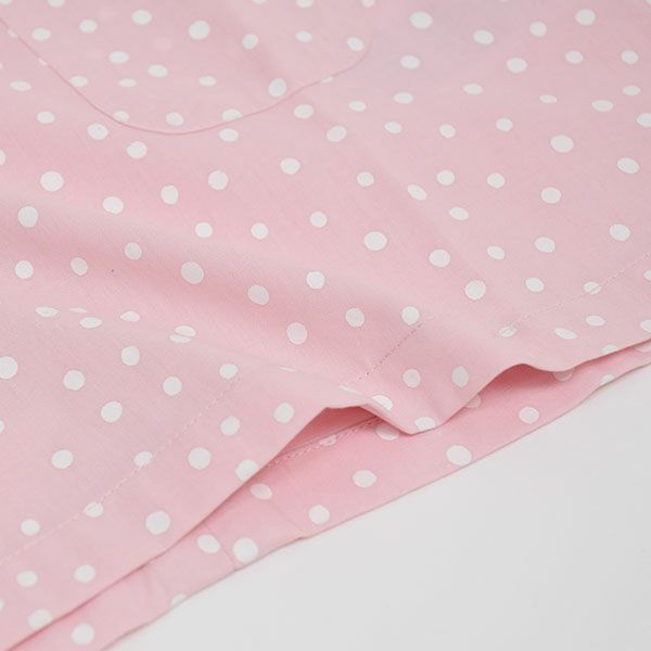 オーガニックコットン ベビーえり付きワンピースSpots（半袖）