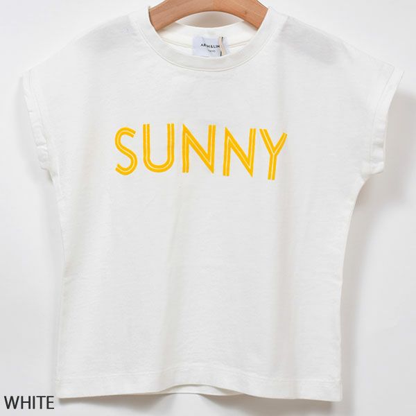 【SALE／30%OFF】オーガニックコットン キッズ フレンチスリーブ Tシャツ SUNNY