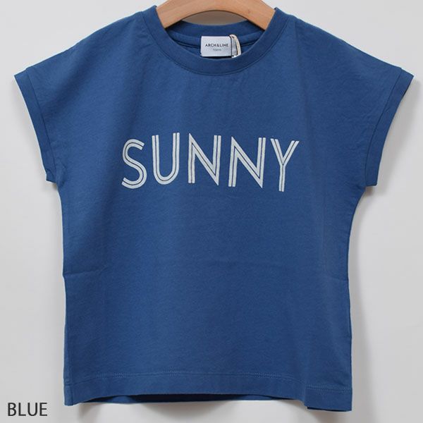 【SALE／30%OFF】オーガニックコットン キッズ フレンチスリーブ Tシャツ SUNNY