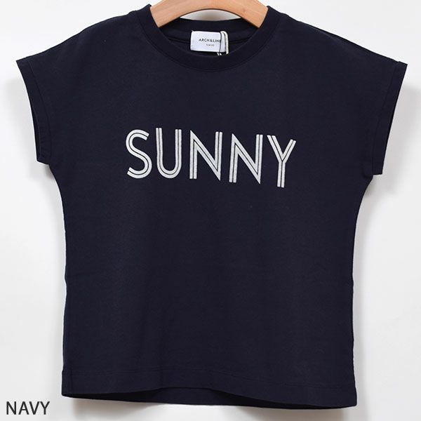 【SALE／30%OFF】オーガニックコットン キッズ フレンチスリーブ Tシャツ SUNNY