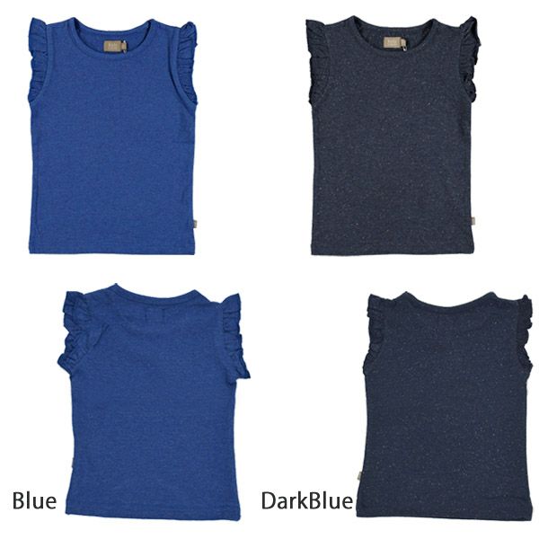 オーガニックコットン キッズフリルスリーブTシャツ Hunter