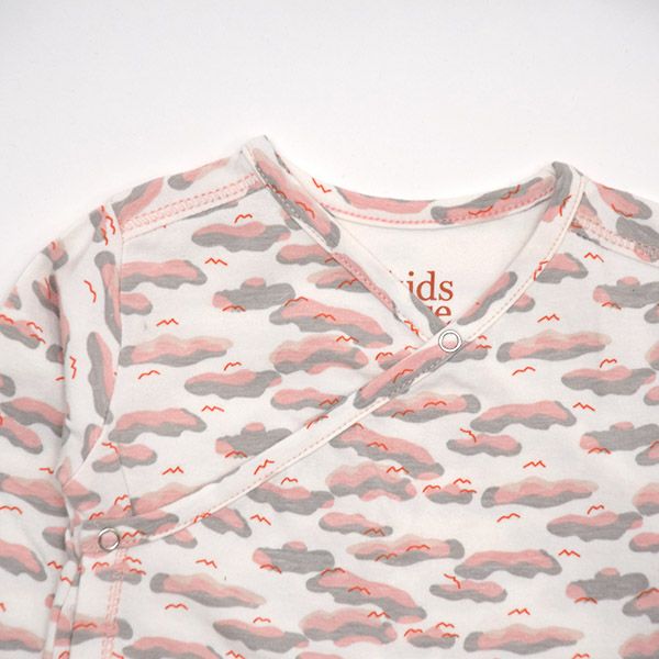 【SALE／50%OFF】オーガニックコットン ベビー足つきカバーオール（長袖）Philly