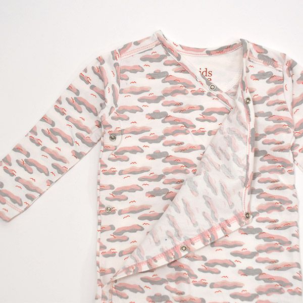 【SALE／50%OFF】オーガニックコットン ベビー足つきカバーオール（長袖）Philly