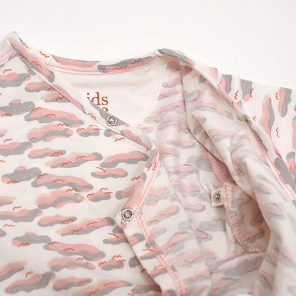 【SALE／50%OFF】オーガニックコットン ベビー足つきカバーオール（長袖）Philly