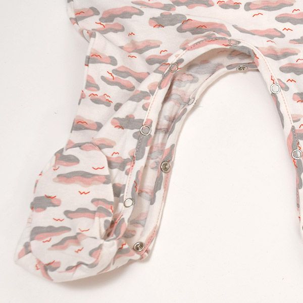 【SALE／50%OFF】オーガニックコットン ベビー足つきカバーオール（長袖）Philly