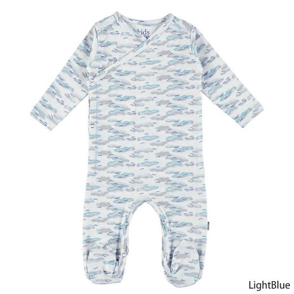 【SALE／50%OFF】オーガニックコットン ベビー足つきカバーオール（長袖）Philly