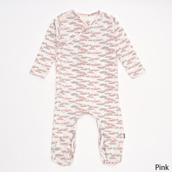 【SALE／50%OFF】オーガニックコットン ベビー足つきカバーオール（長袖）Philly