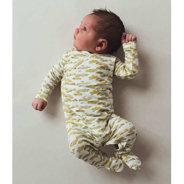 【SALE／50%OFF】オーガニックコットン ベビー足つきカバーオール（長袖）Philly