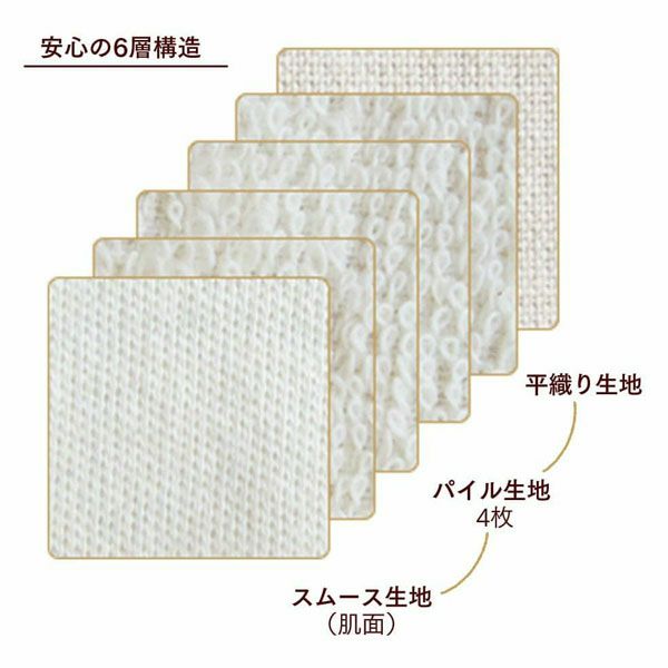 オーガニックコットン 母乳パッド 起毛