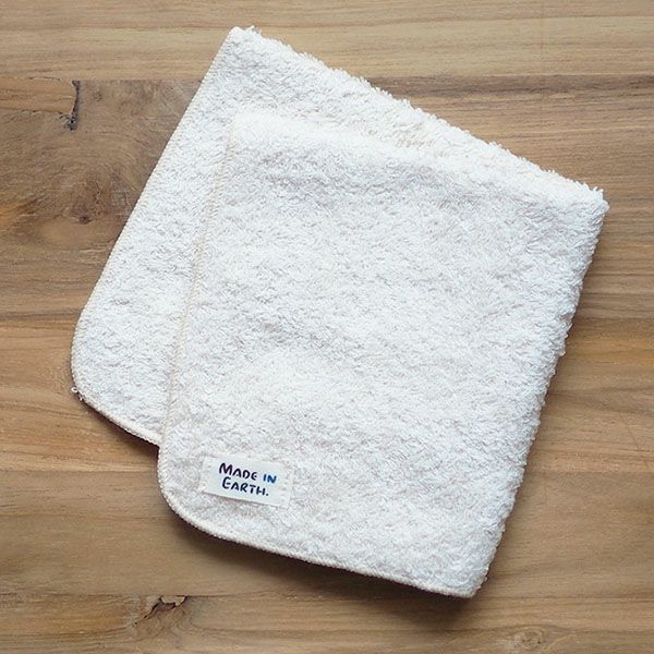 オーガニックコットン たわわウォッシュタオル きなり 30×30