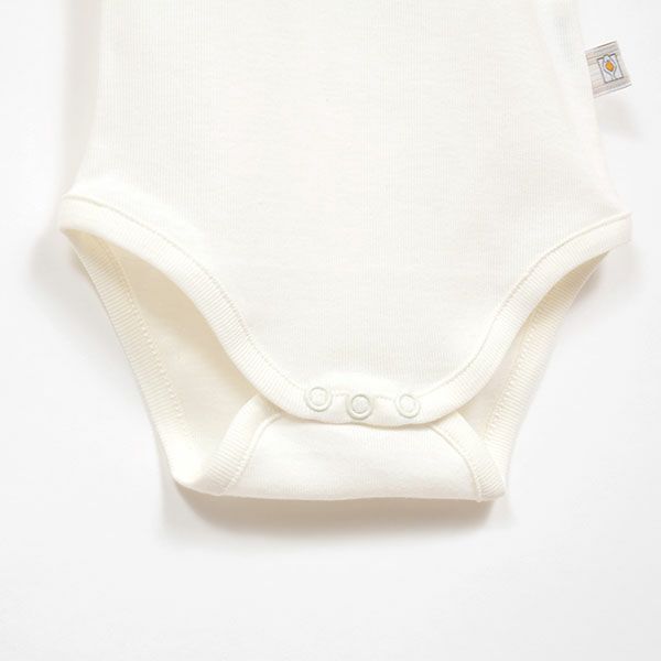 【SALE／30%OFF】オーガニックコットン＆リヨセル ベビー襟付きロンパース(半袖)
