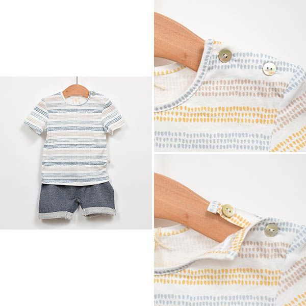 オーガニックコットン ベビーTシャツBlob  (半袖)